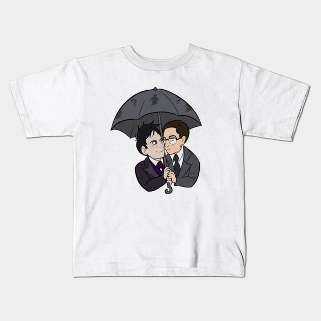 Nygmobblepot Kids T-Shirt by erinomalley